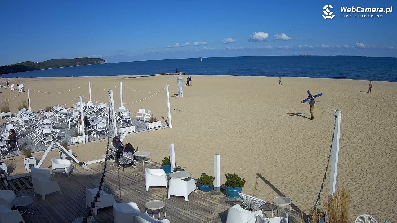 Sopot - widok na plażę NOWOŚĆ - 03 październik 2025, 12:48