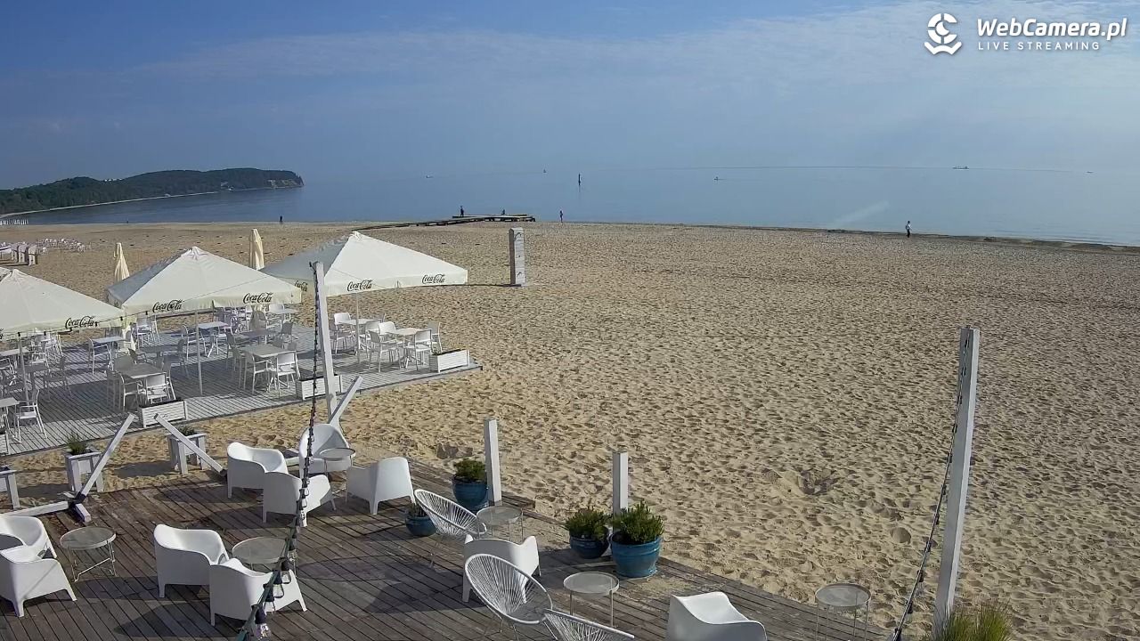 Sopot - widok na plażę NOWOŚĆ - 03 czerwiec 2025, 08:04
