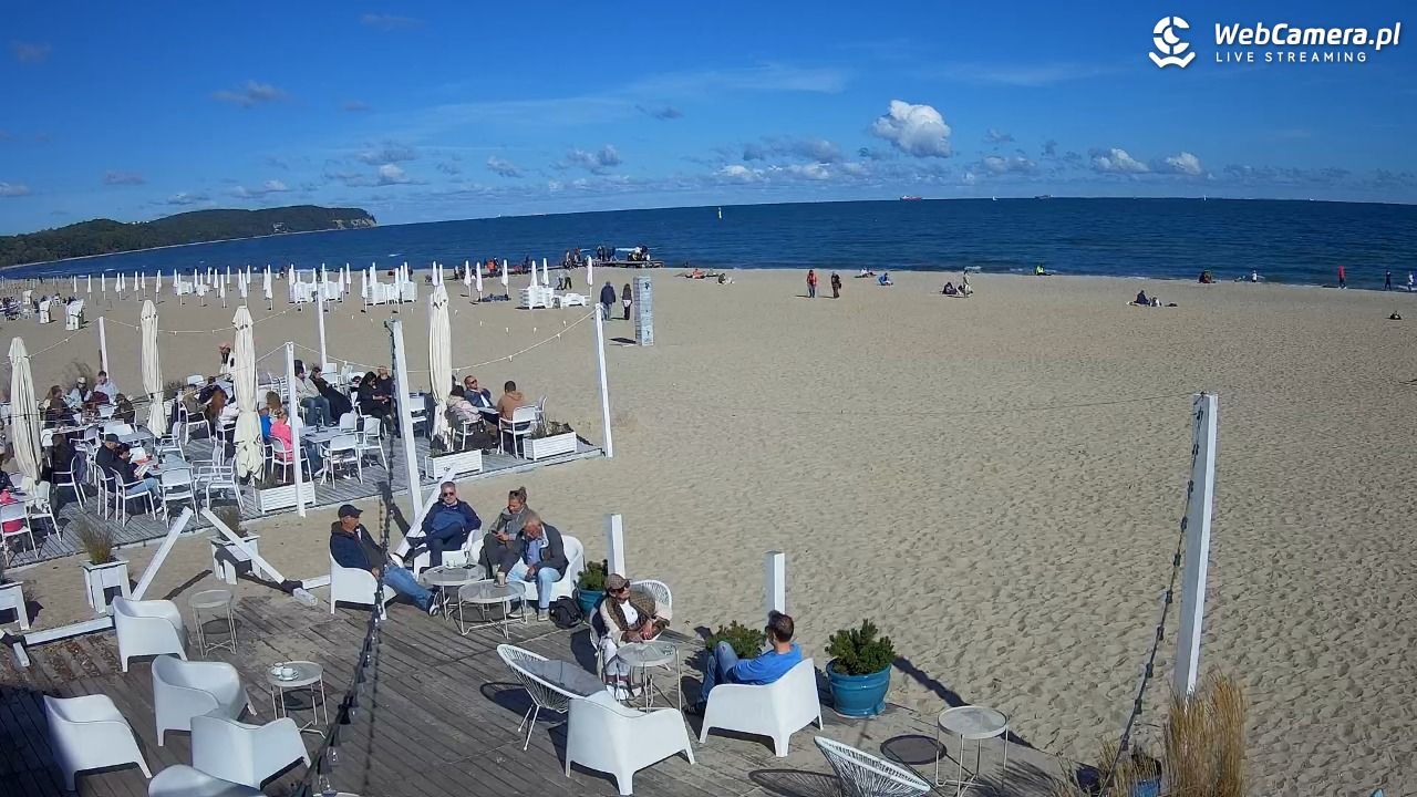 Sopot - widok na plażę NOWOŚĆ - 28 wresień 2025, 12:20