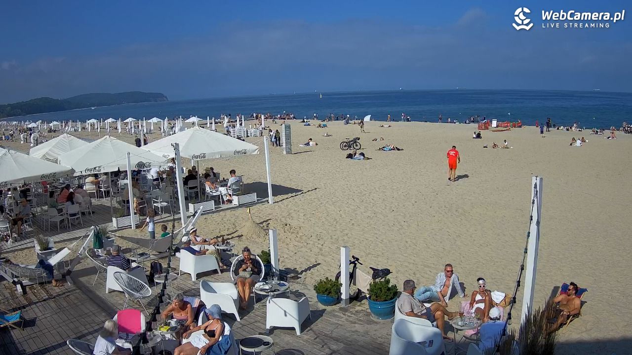 Sopot - widok na plażę NOWOŚĆ - 31 sierpień 2025, 15:10
