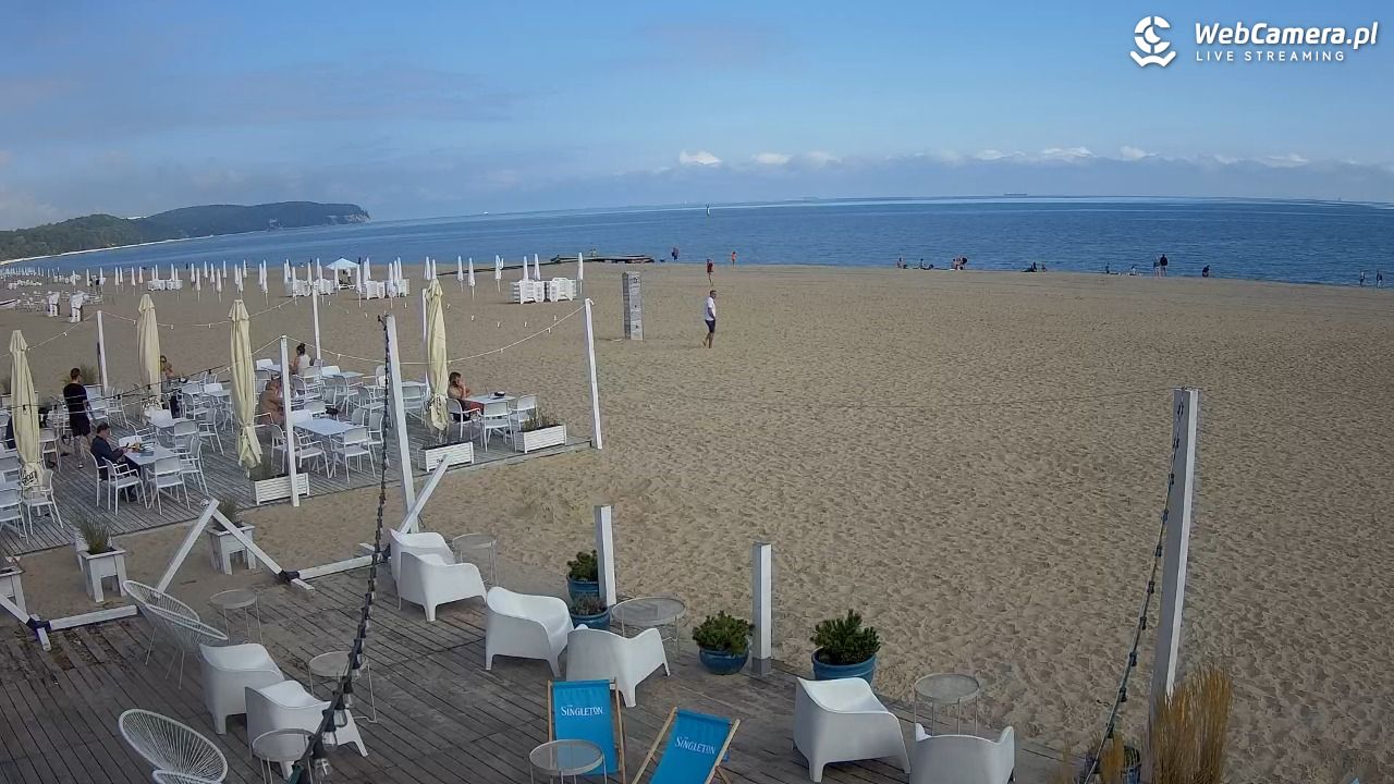 Sopot - widok na plażę NOWOŚĆ - 01 wresień 2025, 10:51