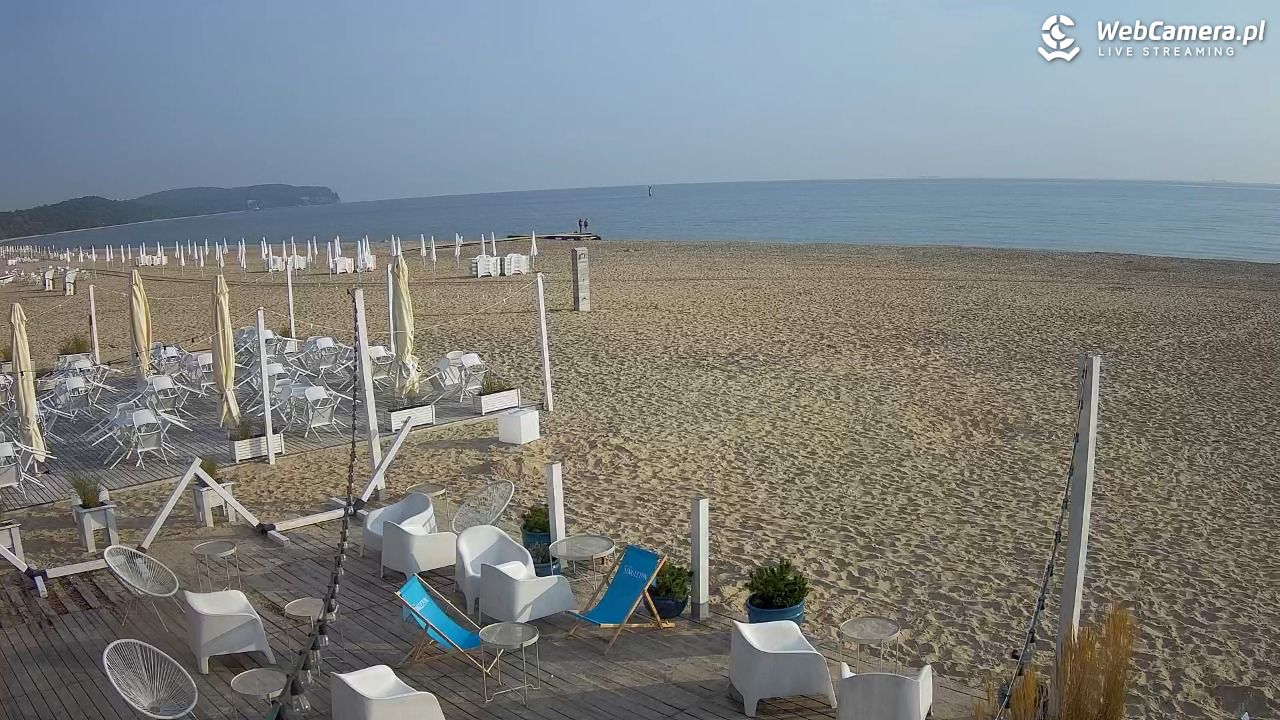 Sopot - widok na plażę NOWOŚĆ - 02 wresień 2025, 08:04