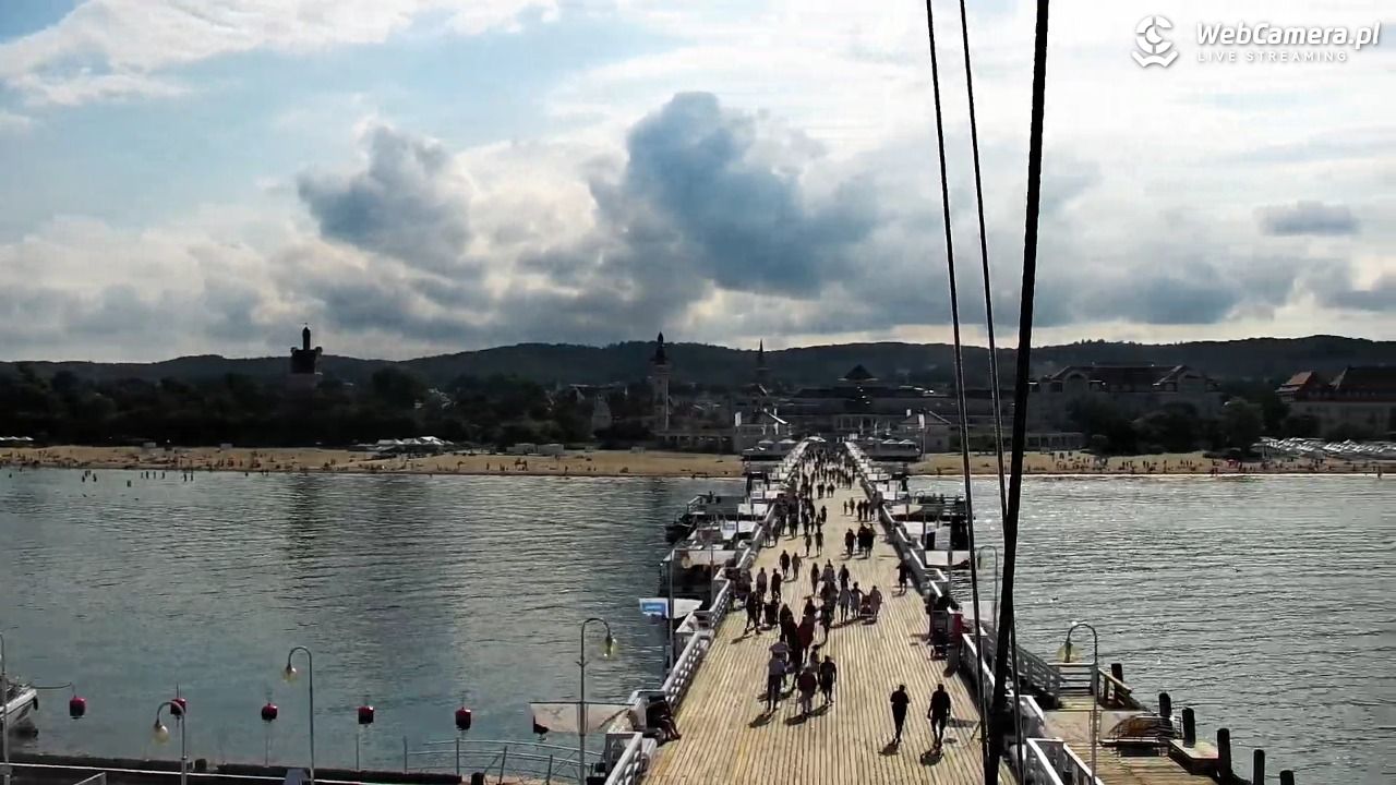 SOPOT - widok z molo - 06 sierpień 2026, 16:39