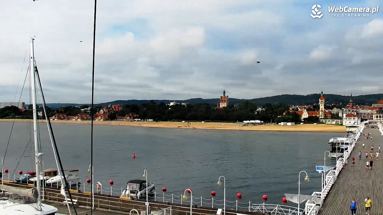 SOPOT - widok z molo - 06 sierpień 2026, 09:28
