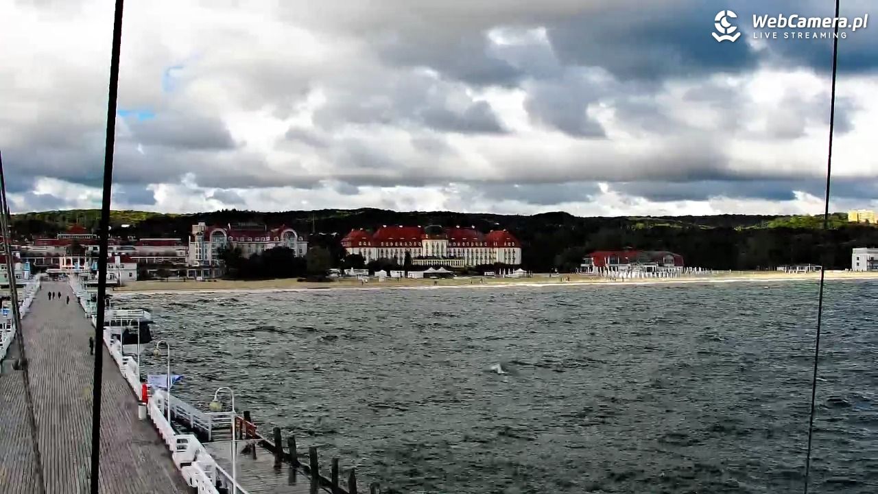 SOPOT - widok z molo - 22 wresień 2026, 10:20