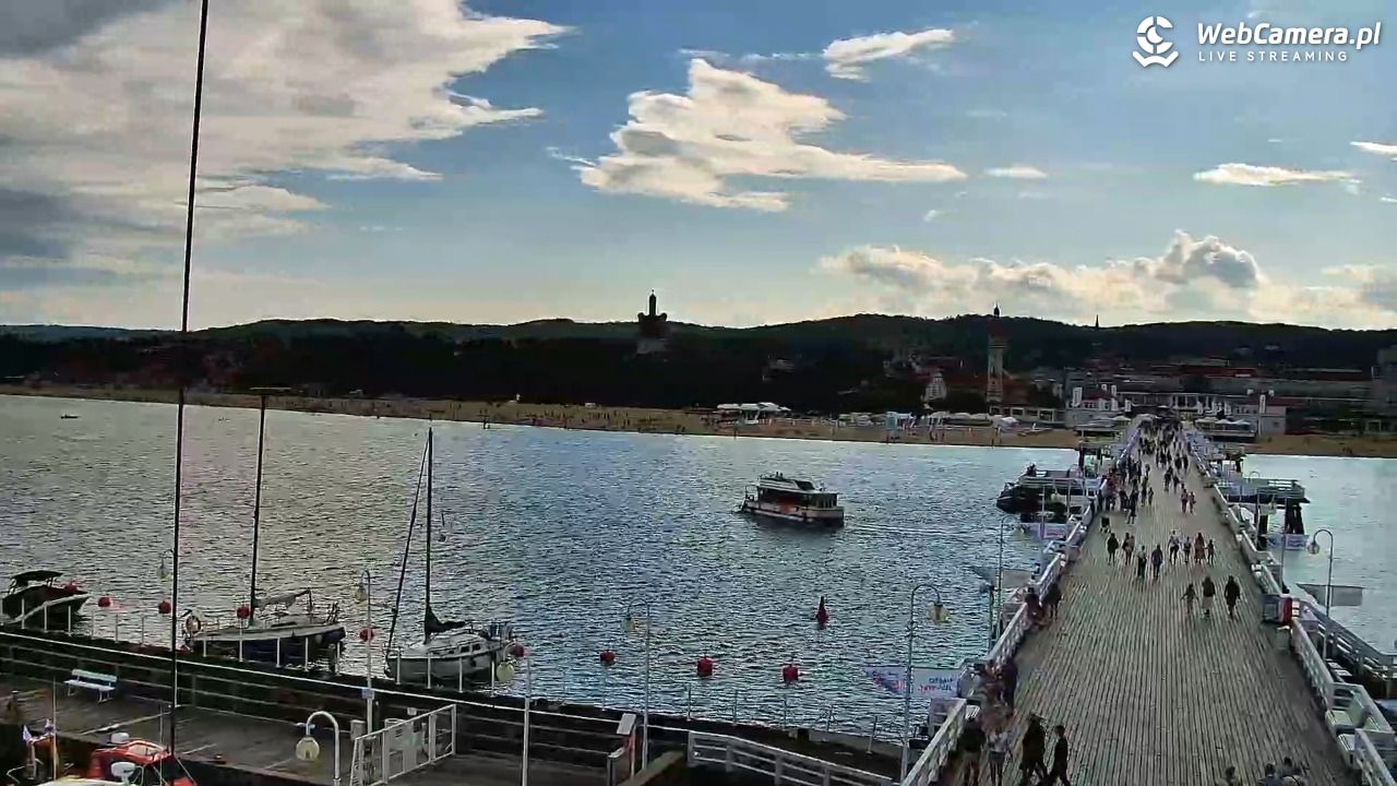 SOPOT - widok z molo - 01 sierpień 2025, 16:54