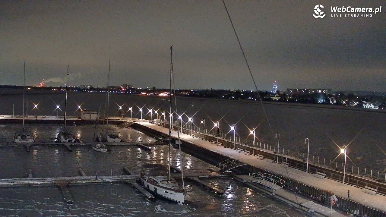 SOPOT - widok z molo - 04 luty 2026, 19:30