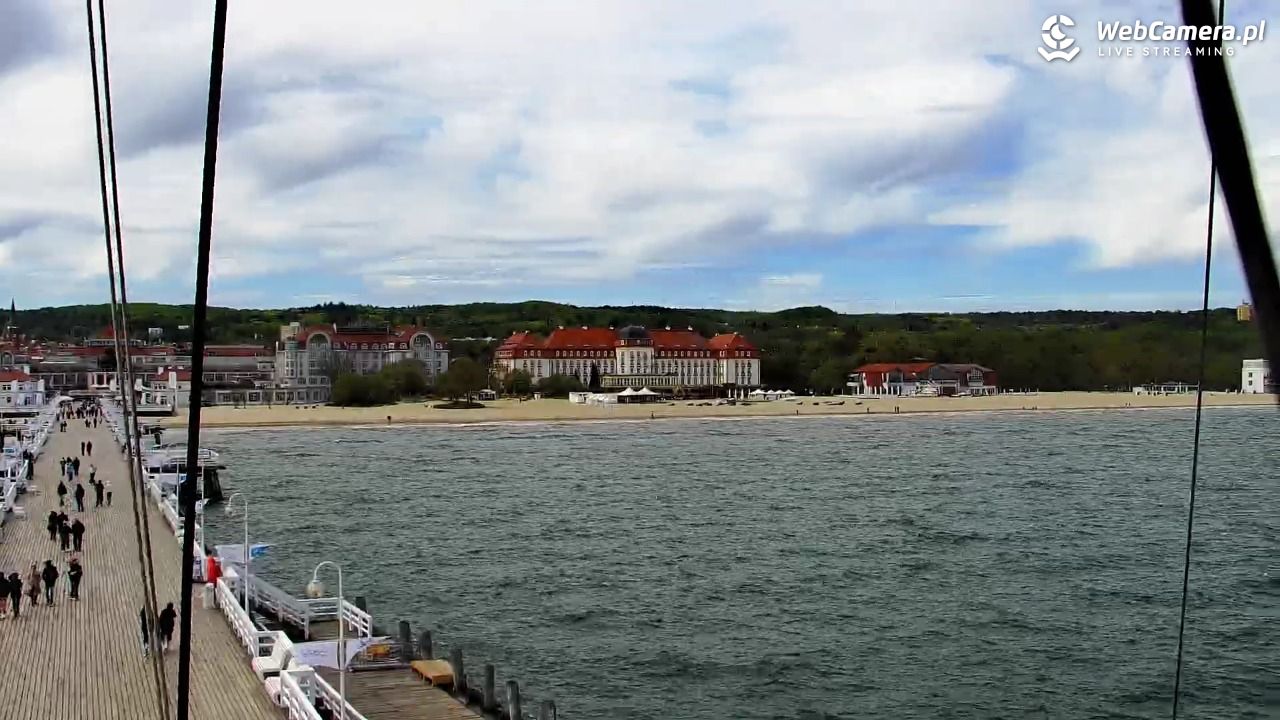 SOPOT - widok z molo - 08 maj 2026, 12:01