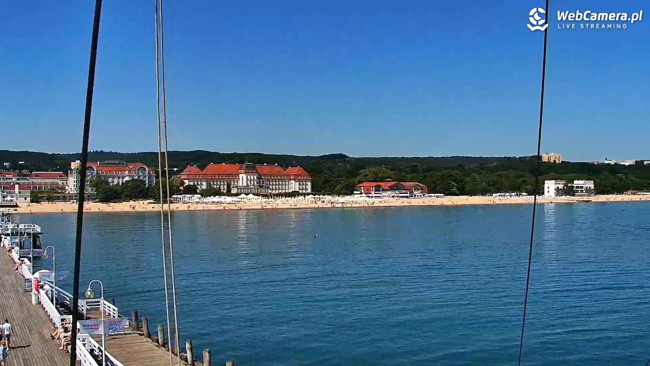 SOPOT - widok z molo - 15 czerwiec 2025, 10:41