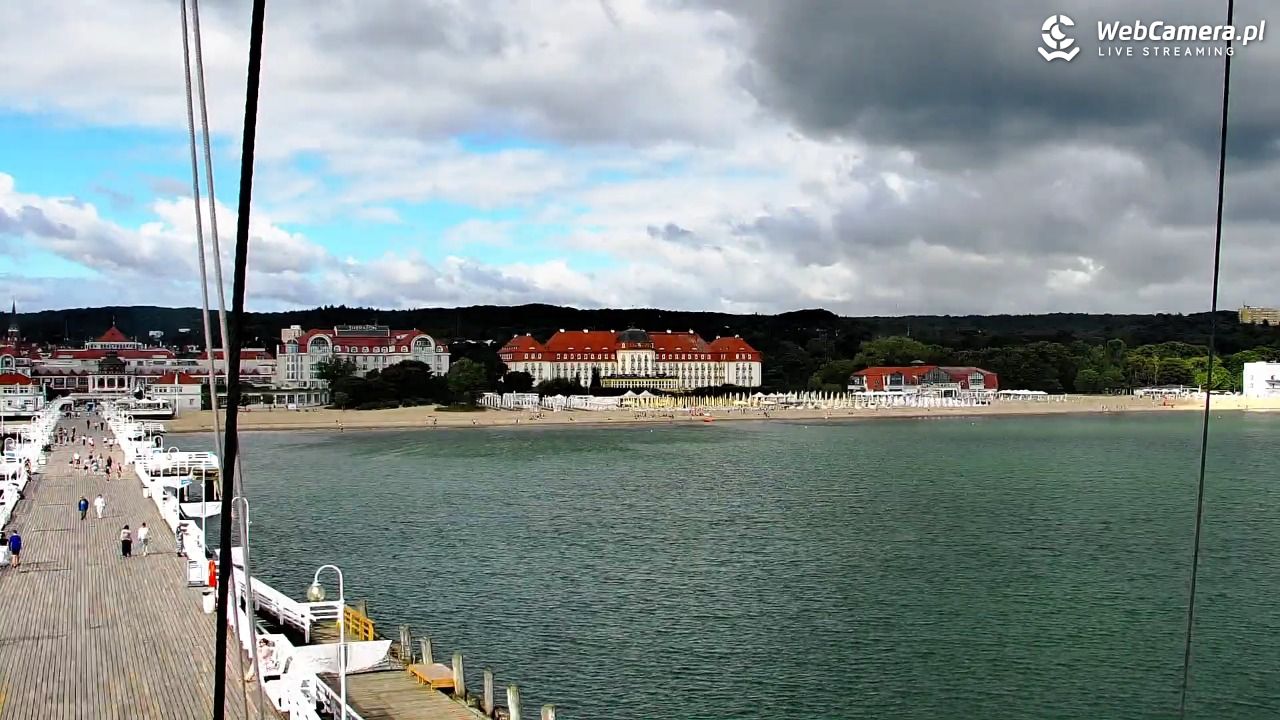 SOPOT - widok z molo - 07 sierpień 2026, 09:25