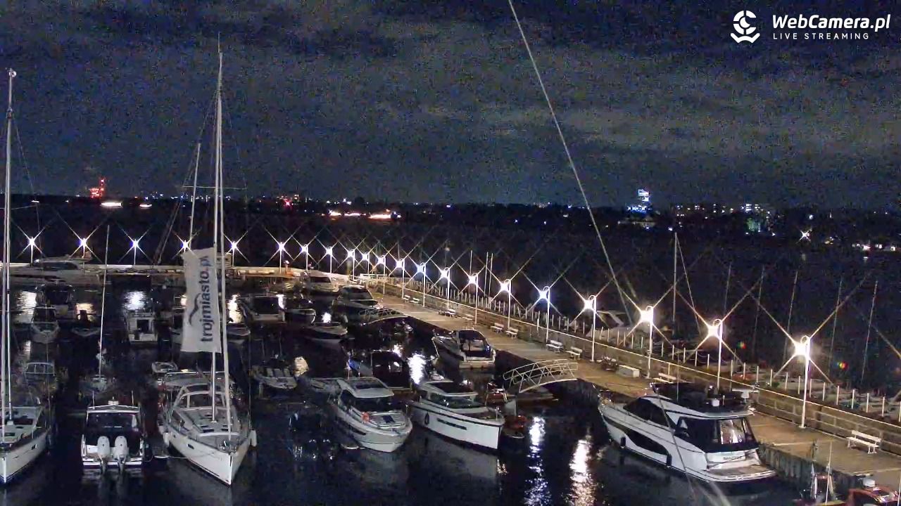 SOPOT - widok z molo - 16 wresień 2025, 20:46