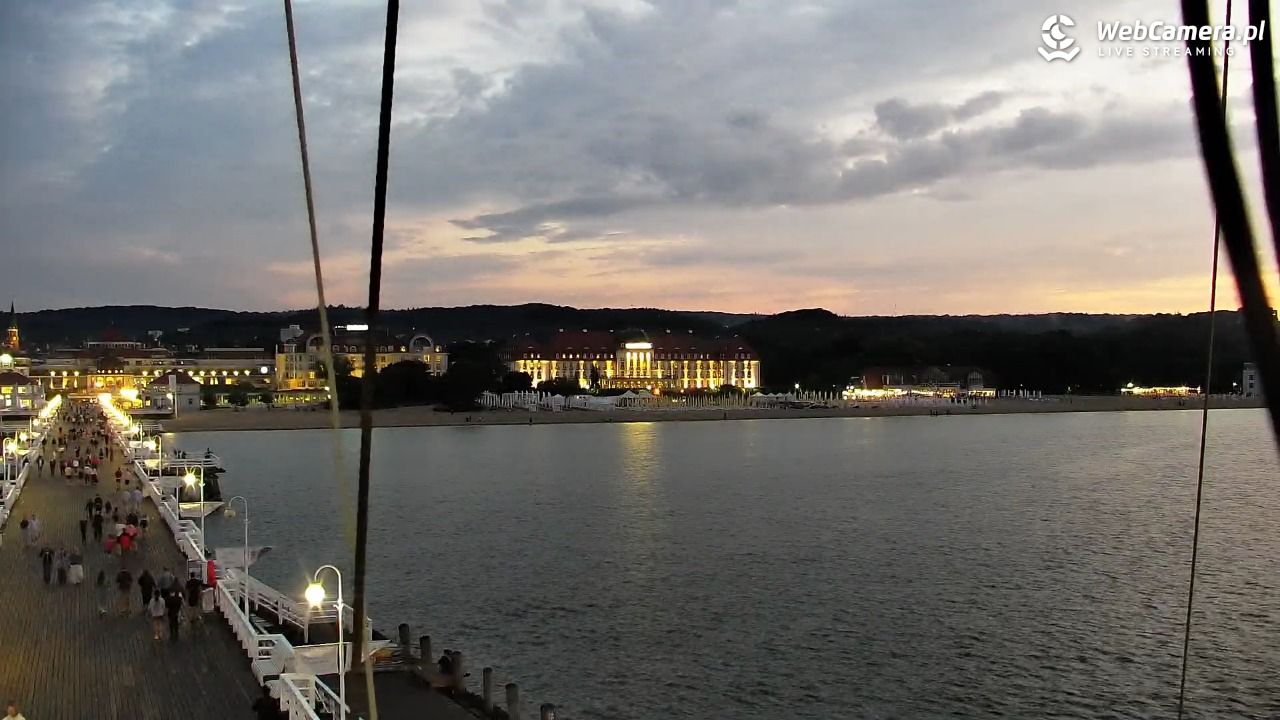 SOPOT - widok z molo - 21 czerwiec 2026, 22:07
