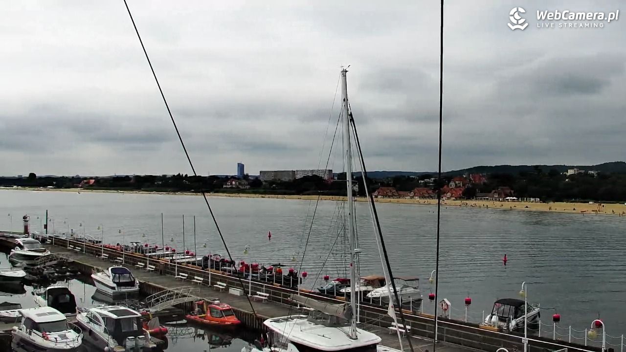 SOPOT - widok z molo - 06 sierpień 2026, 10:32