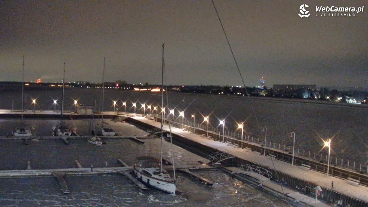 SOPOT - widok z molo - 05 luty 2026, 01:24