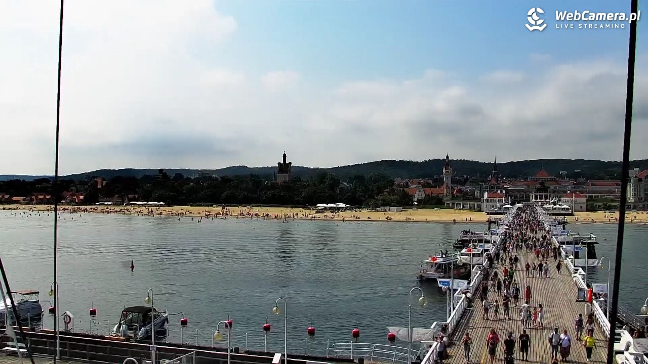 SOPOT - widok z molo - 06 sierpień 2026, 12:35