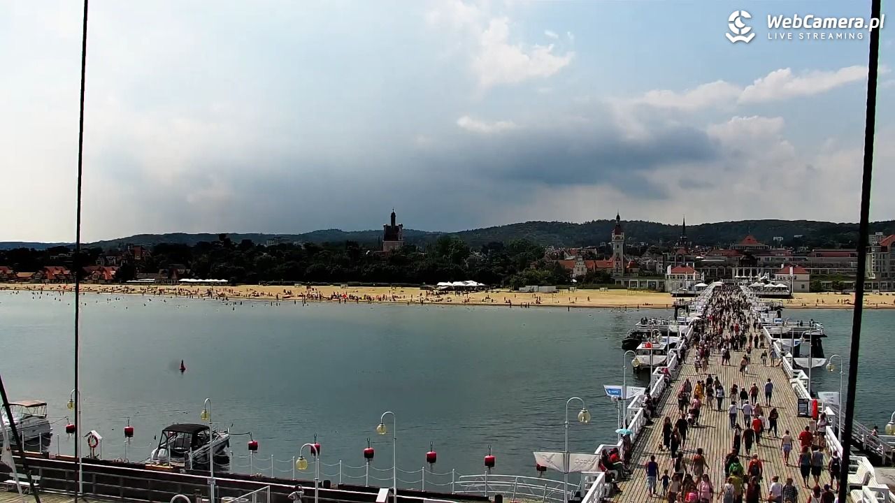 SOPOT - widok z molo - 06 sierpień 2026, 13:15