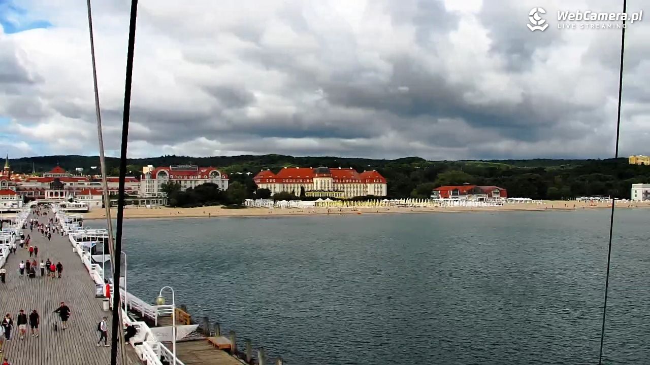 SOPOT - widok z molo - 07 sierpień 2026, 09:41
