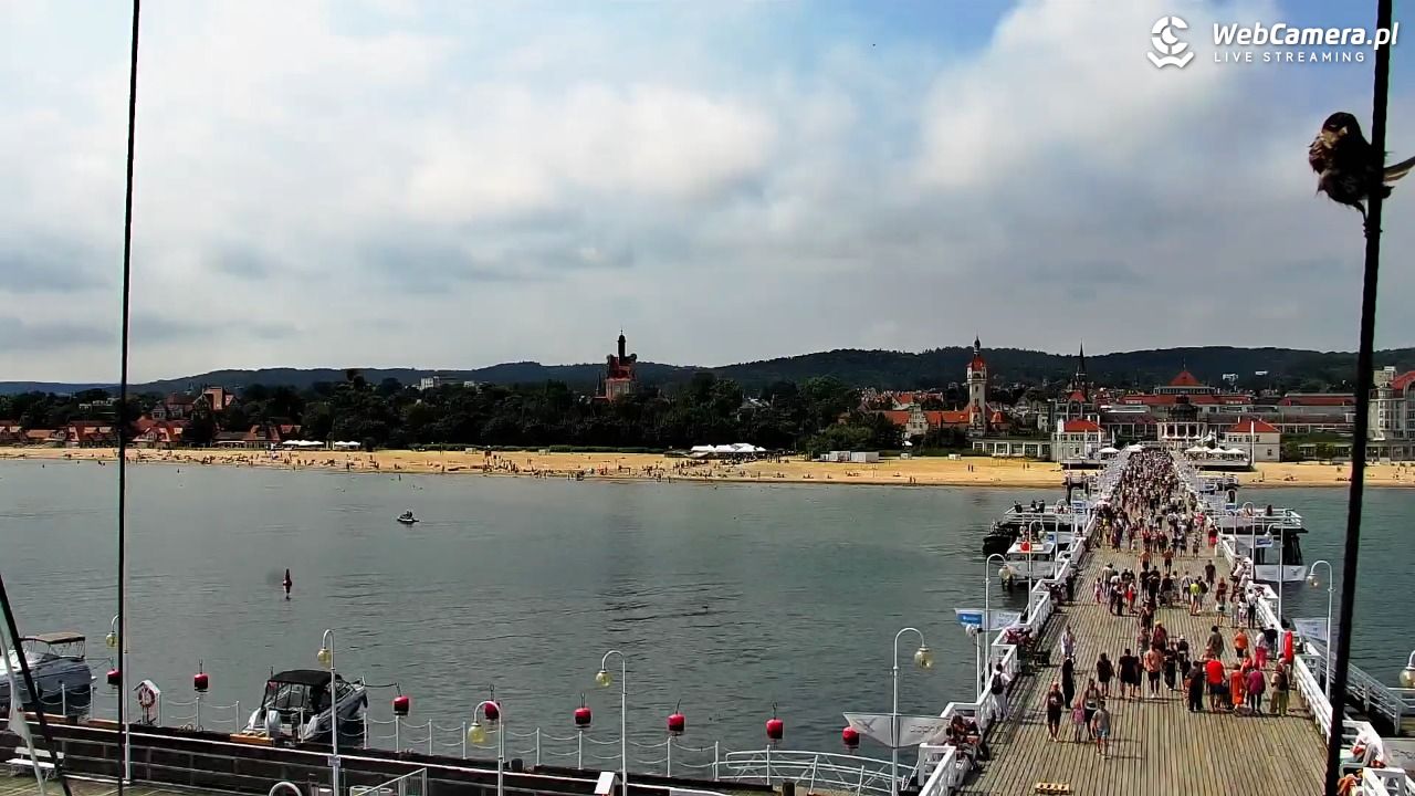 SOPOT - widok z molo - 06 sierpień 2026, 11:52