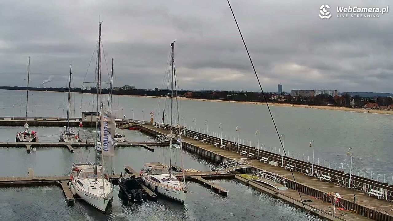 SOPOT - widok z molo - 20 marzec 2026, 13:16