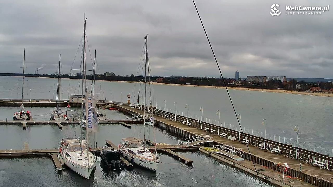 SOPOT - widok z molo - 20 marzec 2026, 13:16