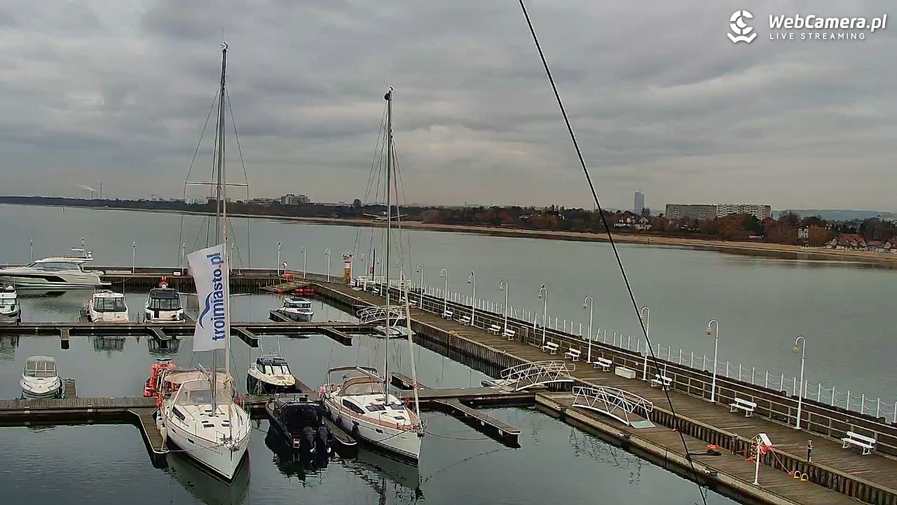 SOPOT - widok z molo - 03 listopad 2025, 08:22
