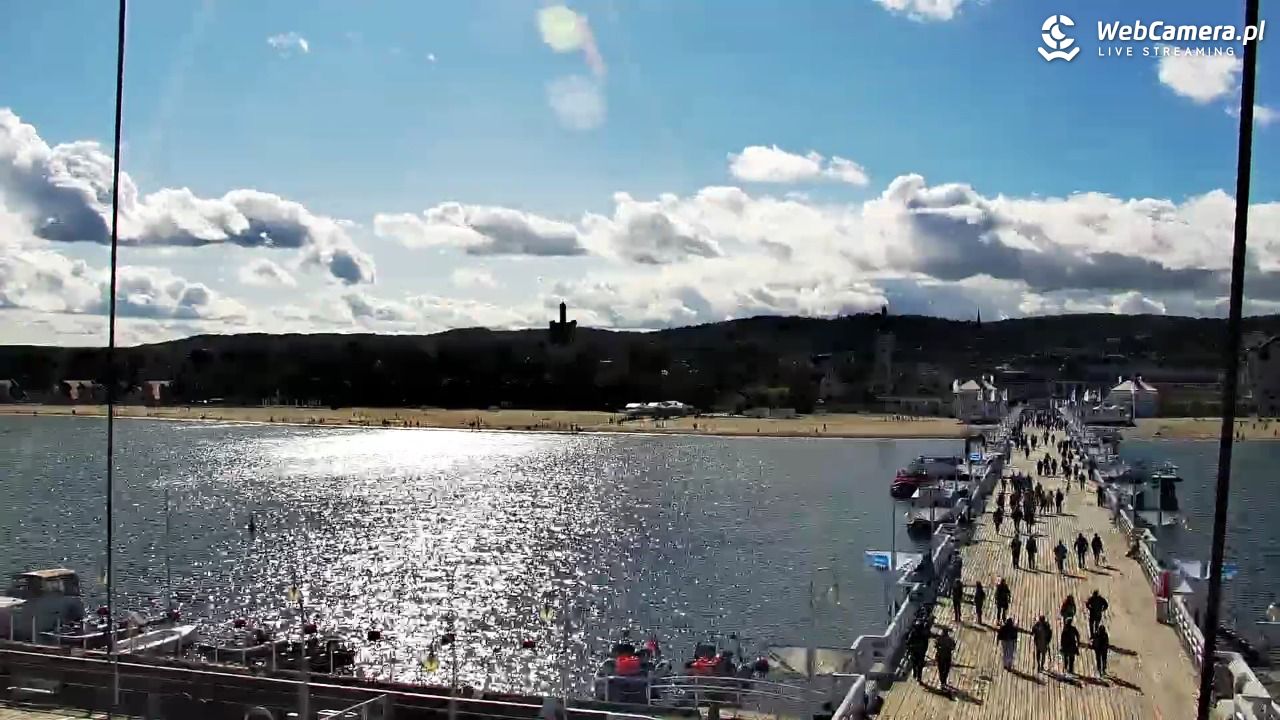 SOPOT - widok z molo - 17 wresień 2026, 14:27