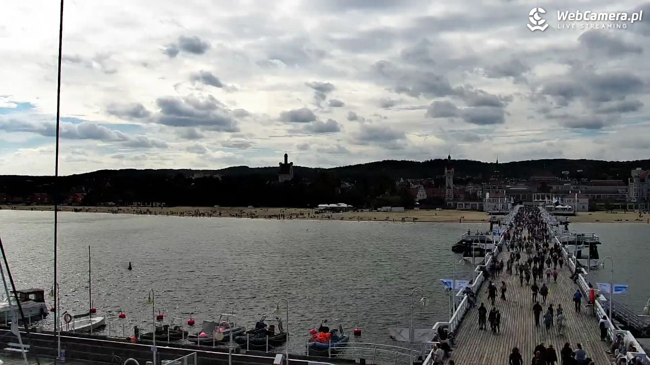 SOPOT - widok z molo - 19 wresień 2026, 13:33