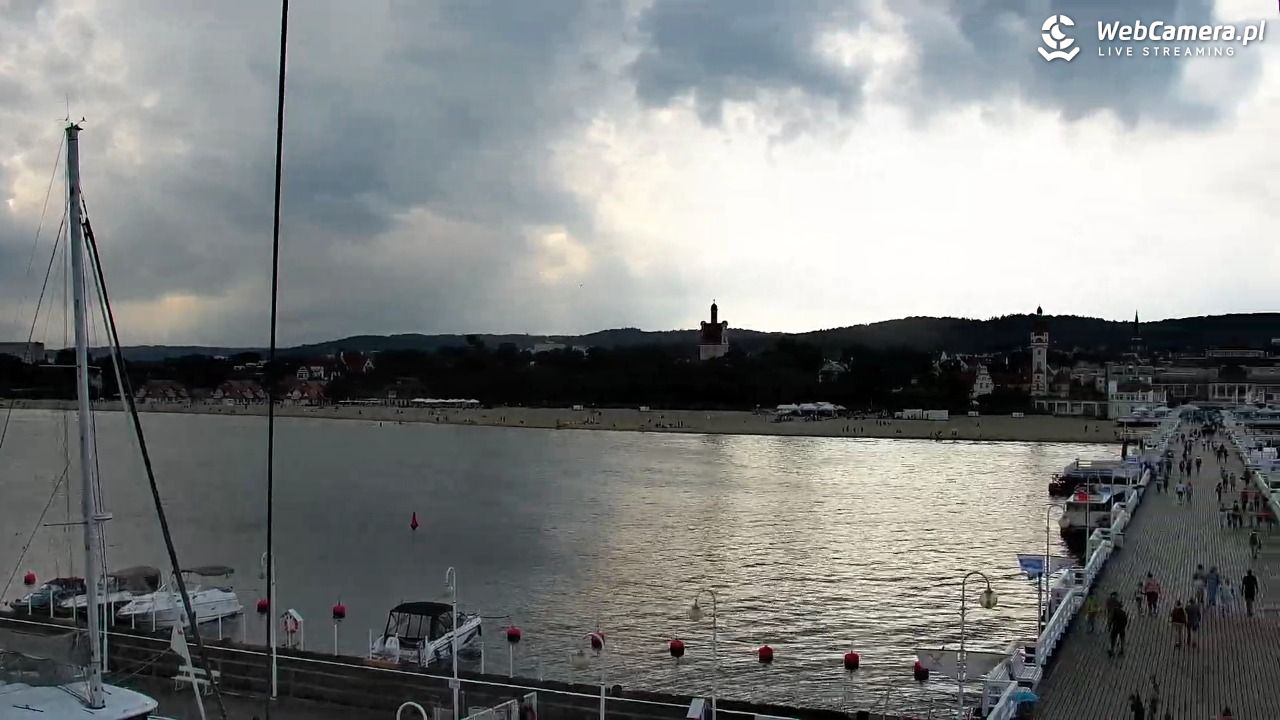 SOPOT - widok z molo - 06 sierpień 2026, 14:03