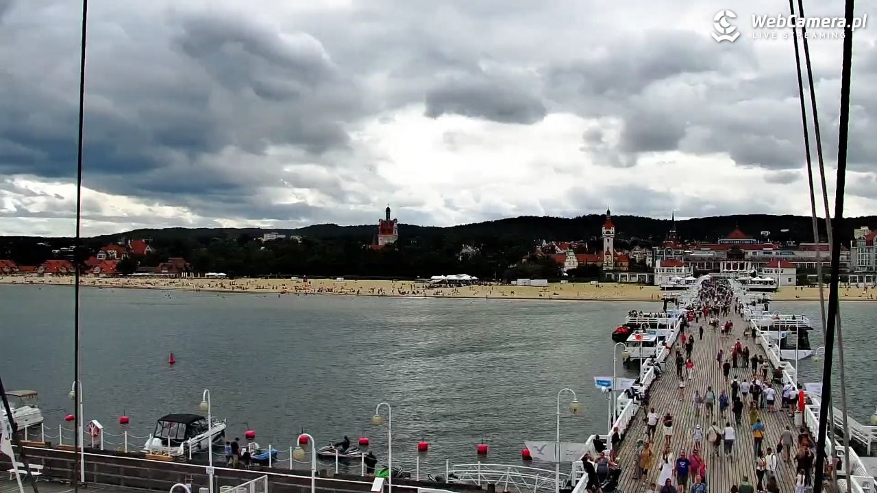 SOPOT - widok z molo - 07 sierpień 2026, 14:52