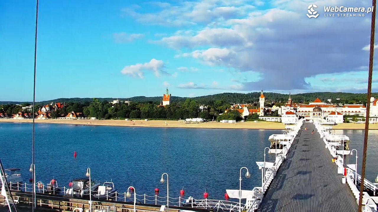 SOPOT - widok z molo - 07 sierpień 2026, 06:36