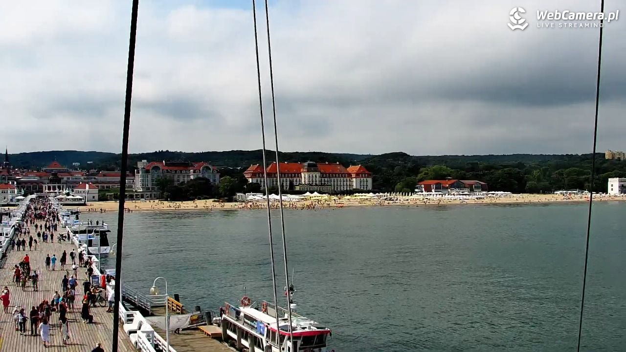SOPOT - widok z molo - 06 sierpień 2026, 12:42