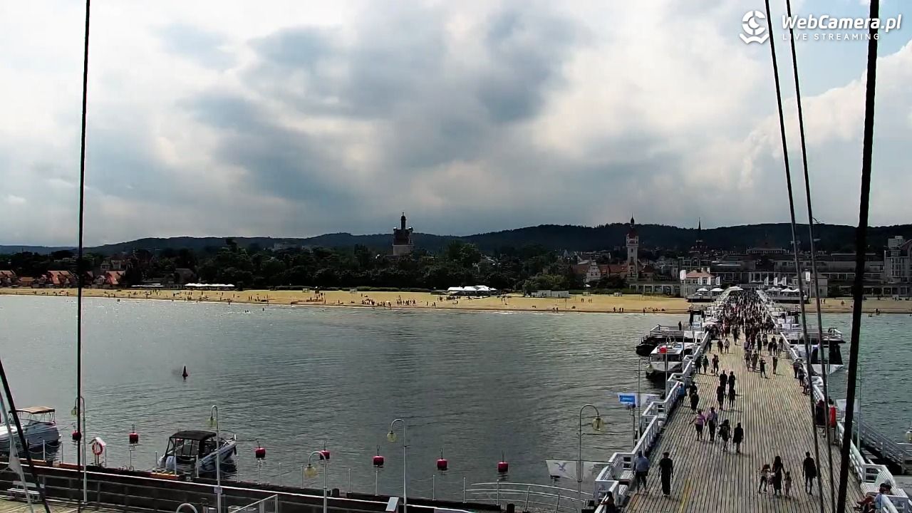 SOPOT - widok z molo - 06 sierpień 2026, 14:13