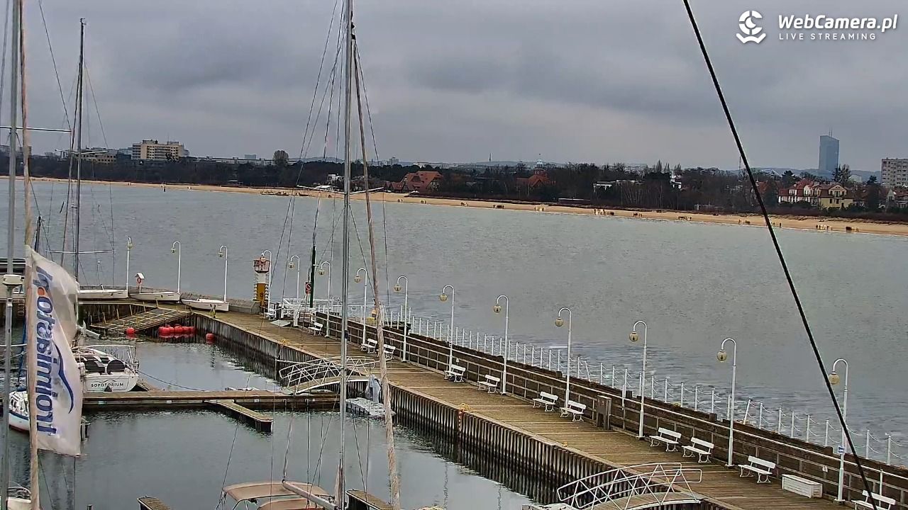 SOPOT - widok z molo - 20 marzec 2026, 12:49