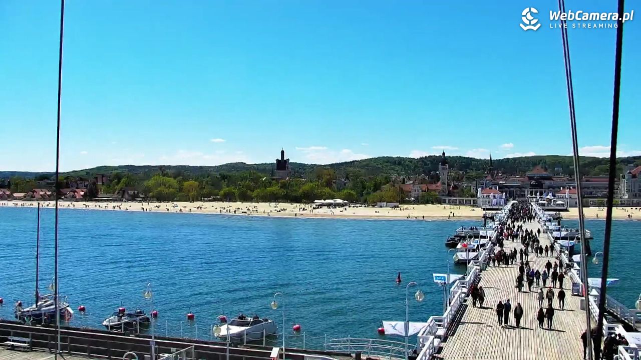 SOPOT - widok z molo - 09 maj 2026, 13:10