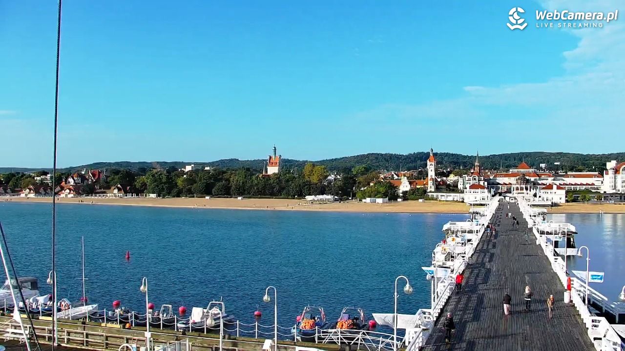 SOPOT - widok z molo - 19 wresień 2026, 08:28