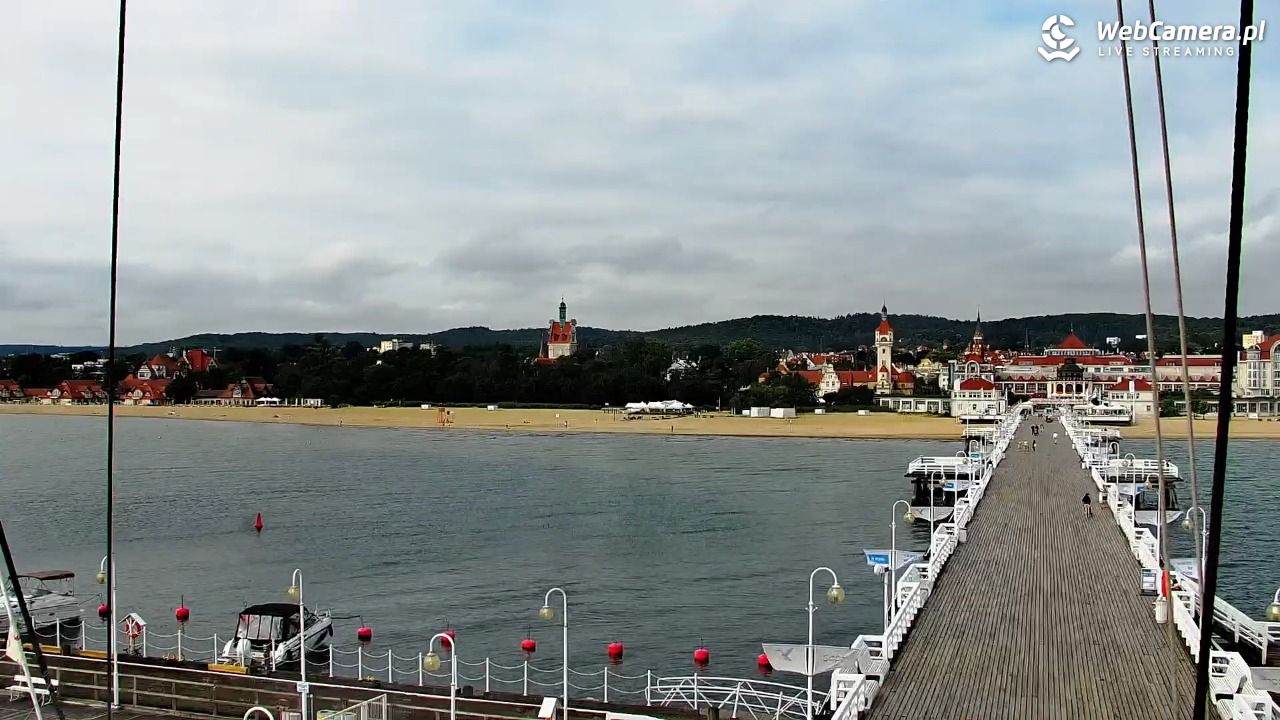 SOPOT - widok z molo - 06 sierpień 2026, 09:08