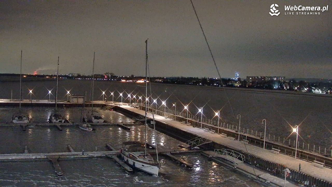 SOPOT - widok z molo - 04 luty 2026, 21:07