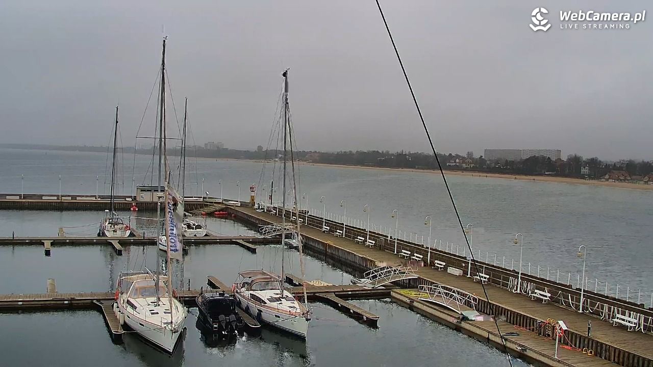 SOPOT - widok z molo - 20 marzec 2026, 11:58