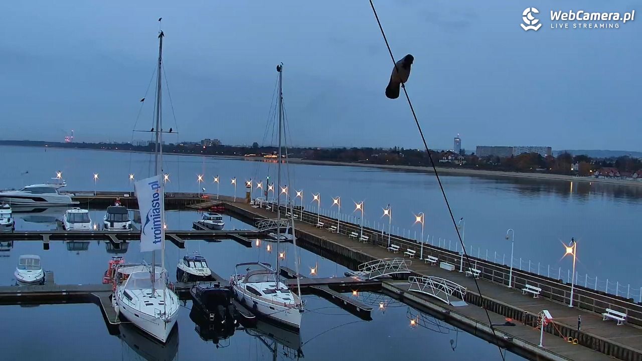 SOPOT - widok z molo - 03 listopad 2025, 06:44