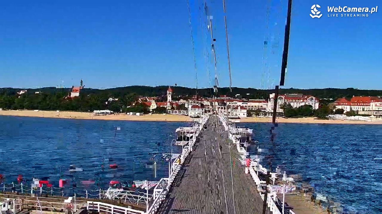 SOPOT - widok z molo - 14 czerwiec 2025, 08:30