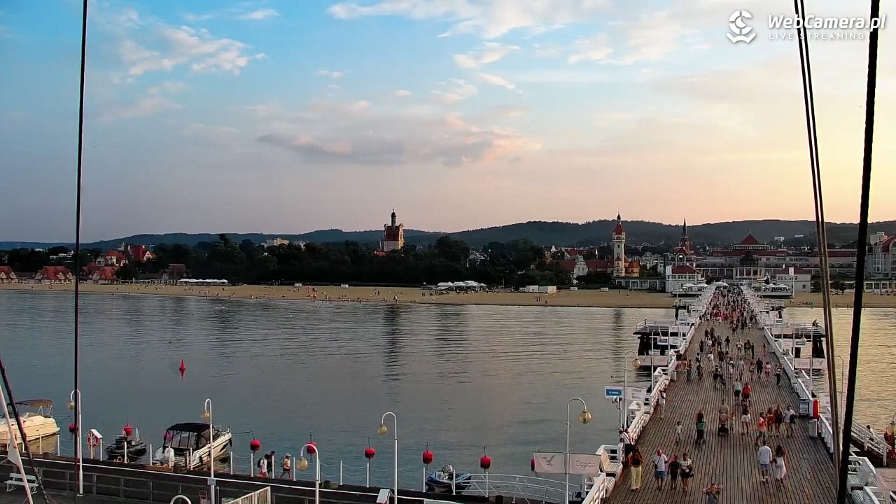 SOPOT - widok z molo - 05 sierpień 2026, 20:06