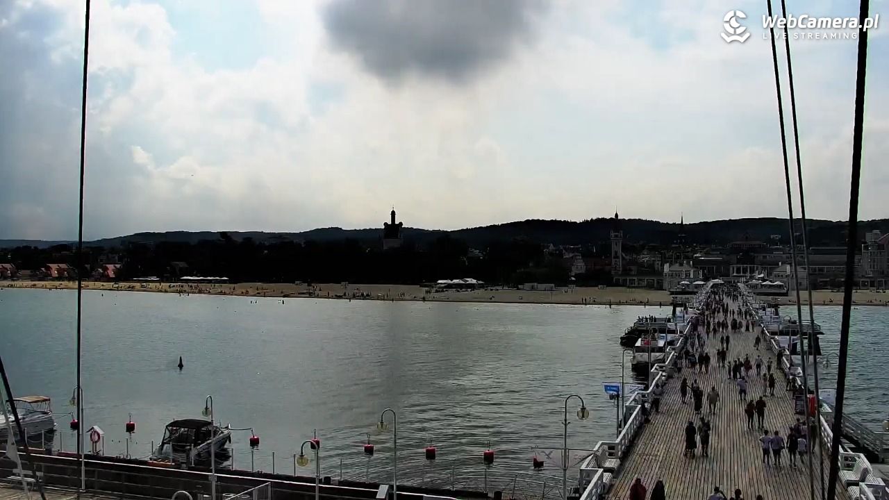 SOPOT - widok z molo - 06 sierpień 2026, 14:34