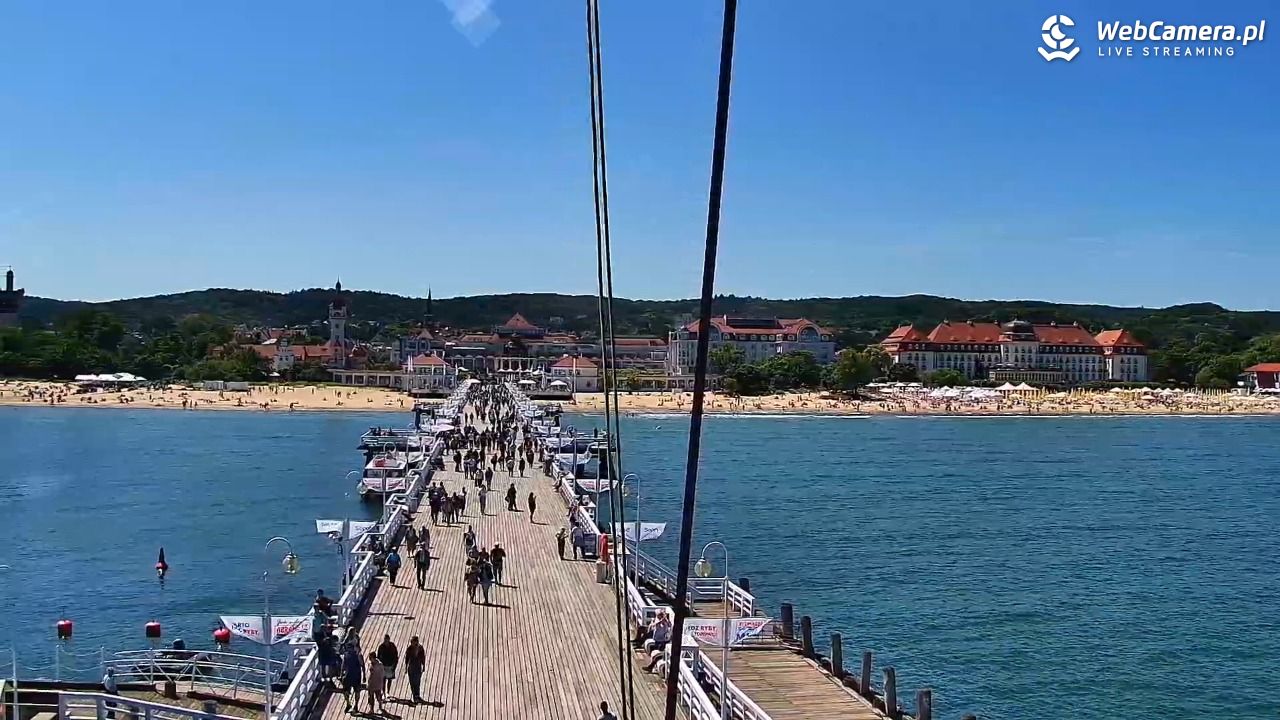 SOPOT - widok z molo - 14 czerwiec 2025, 13:25