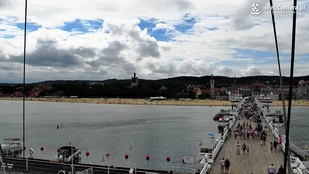 SOPOT - widok z molo - 07 sierpień 2026, 13:41