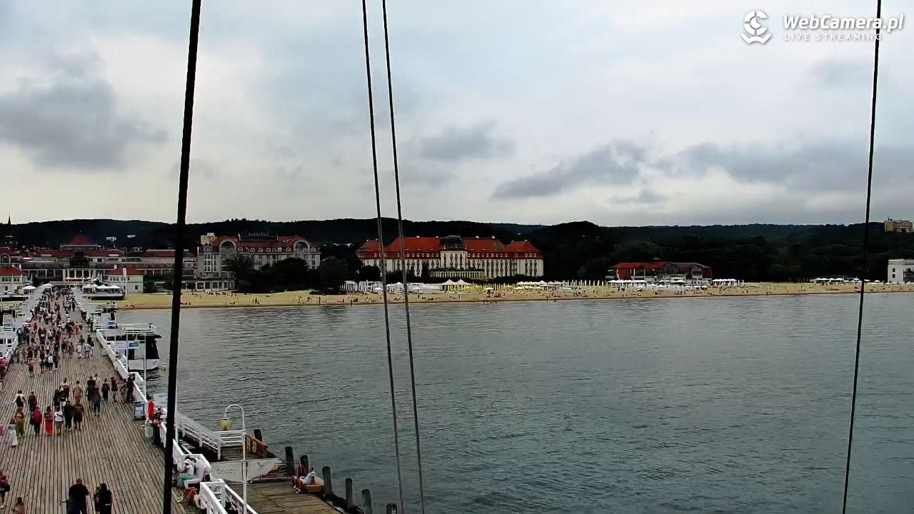SOPOT - widok z molo - 06 sierpień 2026, 11:17