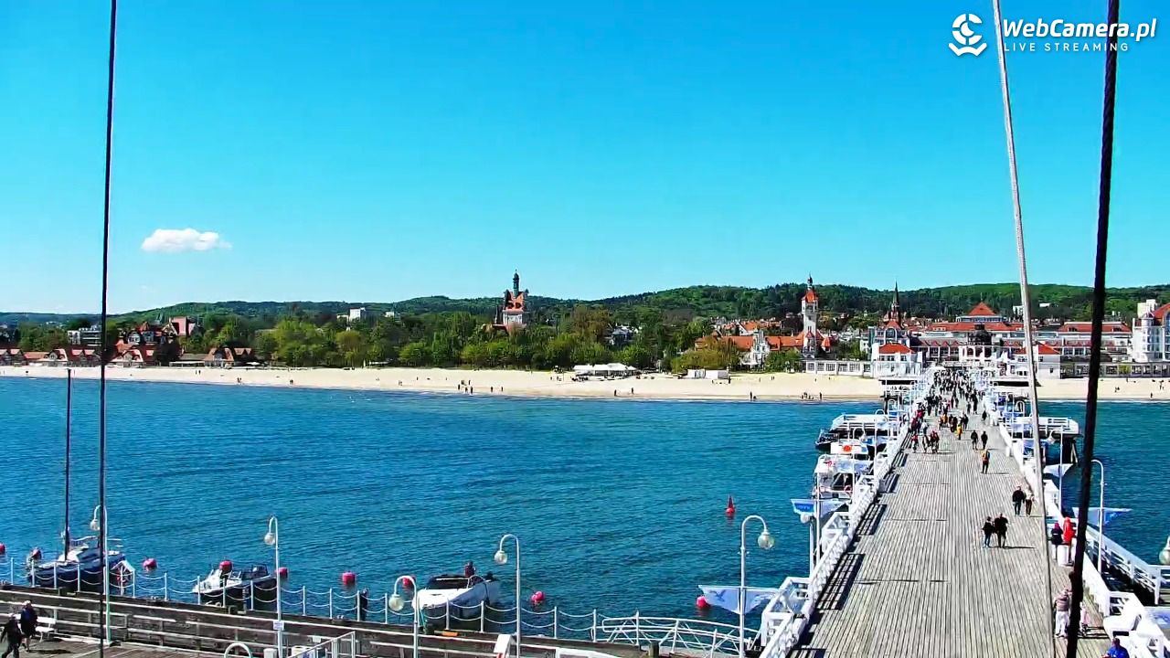 SOPOT - widok z molo - 09 maj 2026, 10:40