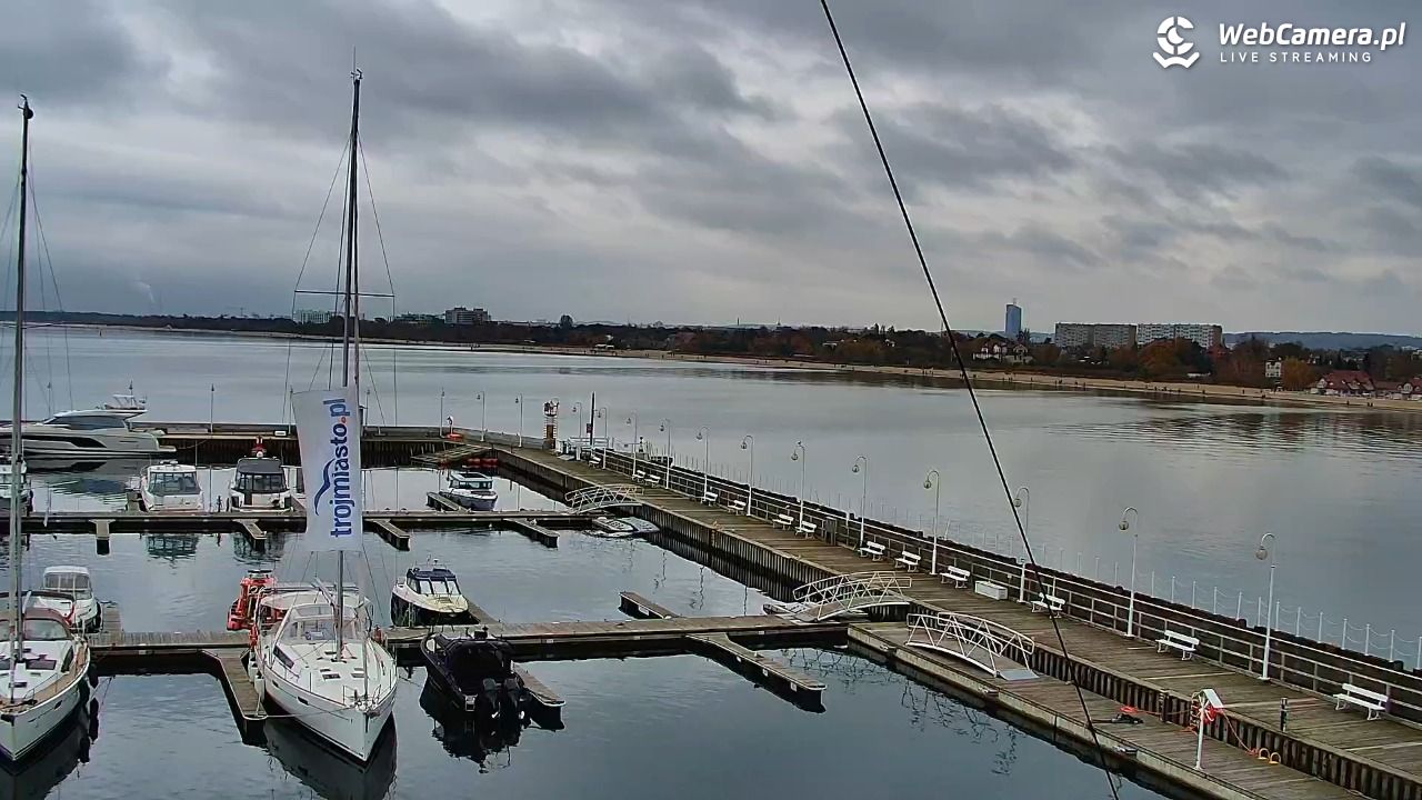 SOPOT - widok z molo - 02 listopad 2025, 13:35