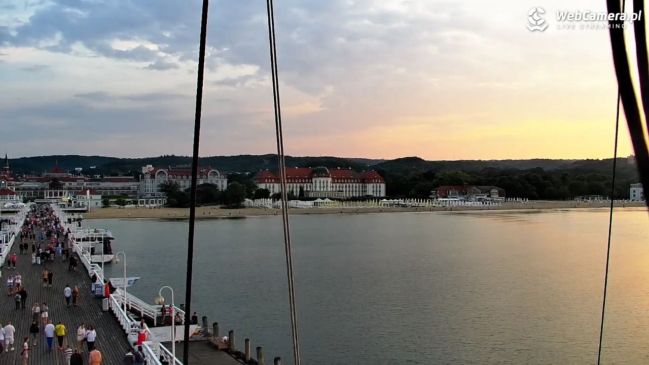 SOPOT - widok z molo - 21 czerwiec 2026, 20:58