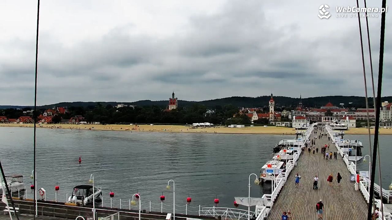 SOPOT - widok z molo - 06 sierpień 2026, 10:22