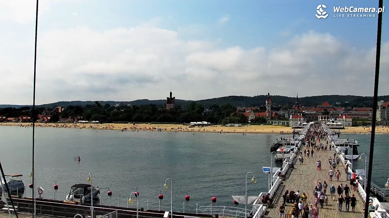 SOPOT - widok z molo - 06 sierpień 2026, 12:13